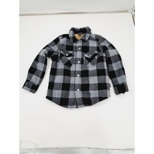 Eddie Bauer 4/5 Fleece Shirt Jacket Shacket Black